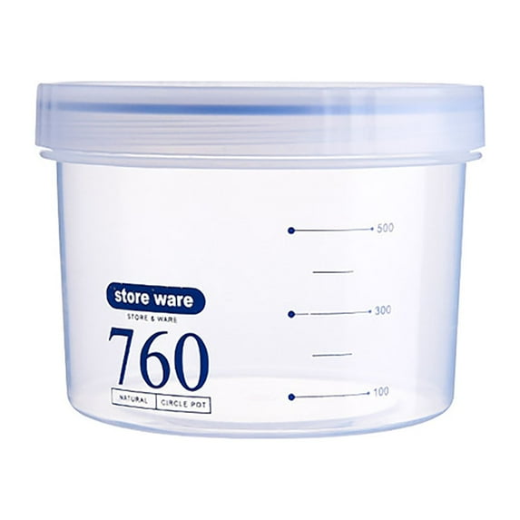 GiLiling Round Airtight Plastic Storage Jars with Lids, Sealed Multigrain and Dry Food Canisters for Kitchen Pantry, Cereal, Rice, Pasta, Stackable