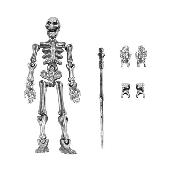 GiLiling Skeleton Toy 3D Printed Multi-Jointed Movable Skeleton Decor | Collectible Desk/Shelf Decor for Creative Scene Arrangements, Photography Props, and Themed Display Customization