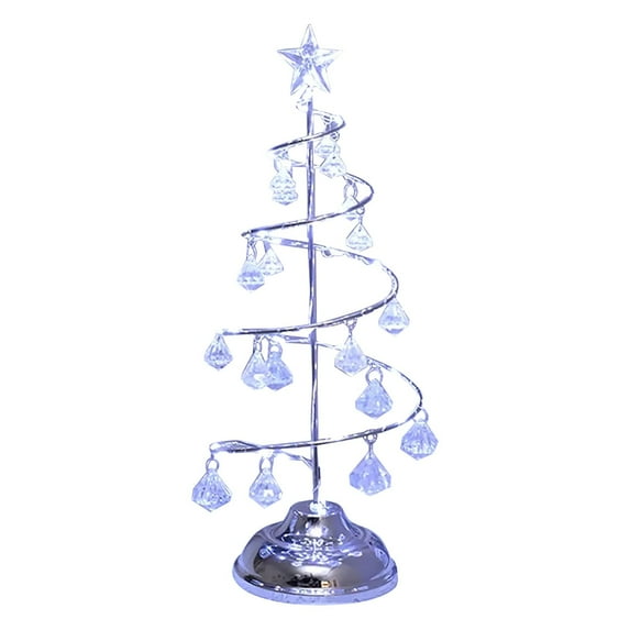 GiLiling Small Christmas Tree with Lights, Table Top Pre-Lit Artificial Christmas Tree with LED Lights, Skinny Desktop Tiny Xmas Decor for Kitchen, Office, or Mantle