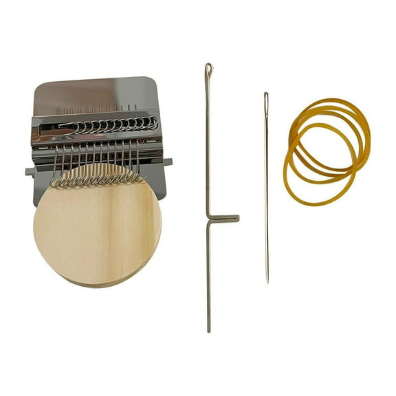 GiLiling Speedweve-Style Darning Loom Repair Device with Plastic Disc Base System Fabric Restoration Tool Knitwear Mending Equipment Textile Patching Instrument Crafting Solution