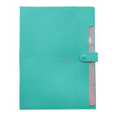 GiLiling Start School Season File Organizer Expanding File Holder Organizer A4 Letter Size Paper Document Receipt Organizer Filing Folder for Classroom Home Black and Blue.
