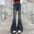 thumbnail image 1 of GiLiling Teen Girls Baggy Wide Leg Jeans High Waist Cargo Denim Pants Elastic Waist Y2k Vintage Aesthetic (Black, 13-14 Years) (Black, 9-10 Years), 1 of 7