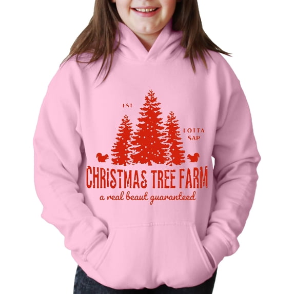 GiLiling Teen Girls Boys Christmas Graphic Crewneck Sweatshirt, Long Sleeve Oversized Pullover Top, Funny Holiday Hoodie (Pink, 3-4 Years)