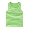 thumbnail image 1 of GiLiling Toddler Baby Sleeveless Tank Tops Kids Summer Basic Cotton Athletic Undershirt T Shirt Vest (Light Green, 7-8 Years), 1 of 6