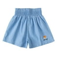 thumbnail image 1 of GiLiling Toddler Kids Girls Elastic Waist Casual Shorts Cute Bunny Embroidery Lightweight A-line Summer Shorts for Little Girls Daily Wear (B, 5 Years), 1 of 9