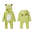thumbnail image 1 of GiLiling Unisex Baby Frog Charactertume Toddler Animal Onesie Hooded Romper Sleepwear Jumpsuit Halloween Character for Baby Boy Girl (Green, 7-8 Years), 1 of 8