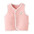 thumbnail image 1 of GiLiling Unisex Baby Girls and Boys Cotton Warm Vests Infant to Toddler Padded Waistcoat Warm Jacket Cotton Vest ﻿ (Pink, 6-12 Months), 1 of 4