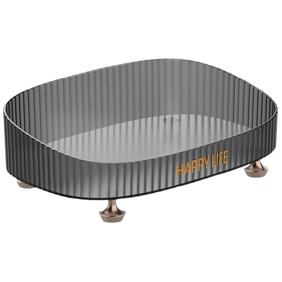 GiLiling Vanity Tray Organizer - Makeup Perfume Jewelry Storage Bathroom Dresser Countertop Cosmetic Tray Decorative, Bathroom Vanity Tray, Makeup Trays for Dresser Top