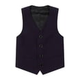 thumbnail image 1 of GiLiling Vest for Boys Girls Lightweight Casual Uniform Jacket Underarm Top Fashion School Gilet Sleeveless Waistcoat Coat (Purple, 18-24 Months), 1 of 6