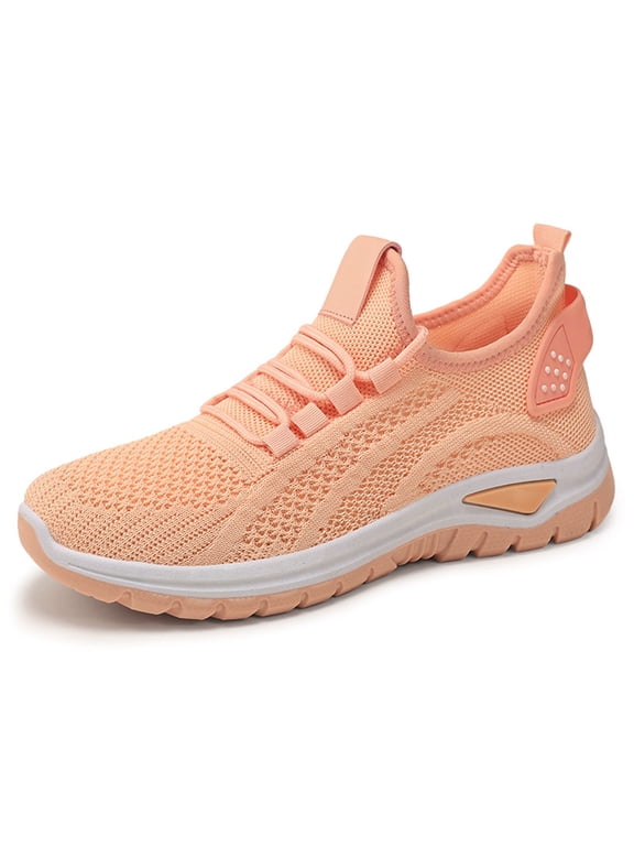Wide Toe Box Shoes Women Bowling Shoes Orthopedic Plantar Fasciitis Workout Non Slip Work Air-Cushion Arch Support Lace up Tennis Sneaker Breathable Comfortable Walking Sneakers (Pink, 8)