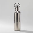 thumbnail image 1 of GiNT 20 oz Silver Wide Mouth Stainless Steel Sports Water Bottle with Handle Lid, Vacuum Insulated Leakproof Flask for Hot Cold Drinks, Travel, Gym and Outdoor, 1 of 6