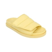 Gia Borghini Couture Leather Sandal, 37.5, Yellow