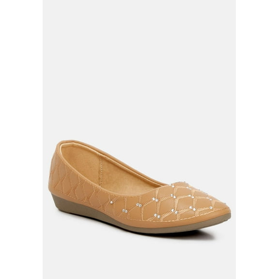 Gia Rhinestone Embellished Women'S Ballerinas