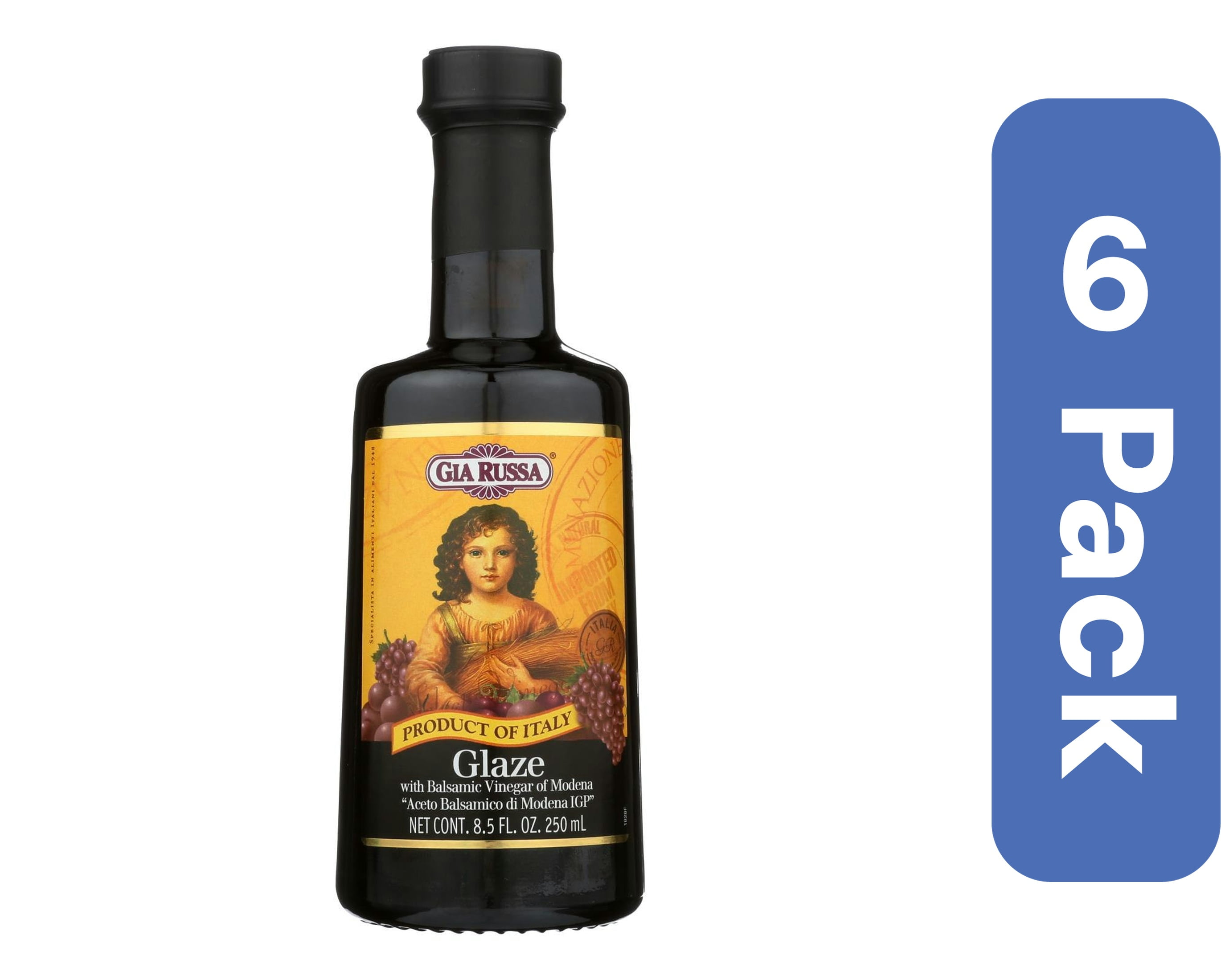 Gia Russa Balsamic Glaze 8.45 oz (Pack of 6)