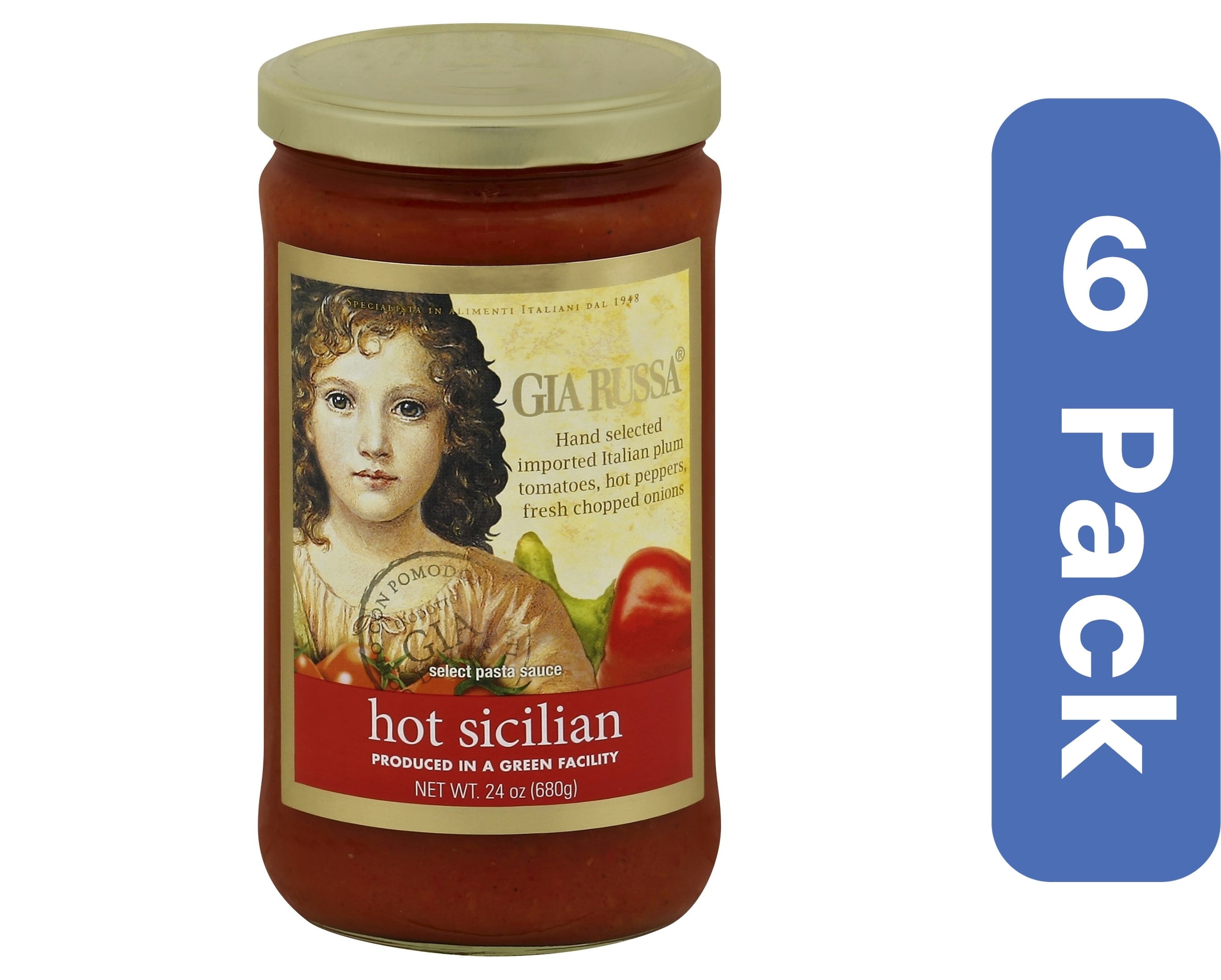 (Pack Of 6) Gia Russa Sicilian Hot Sauce 24 Oz