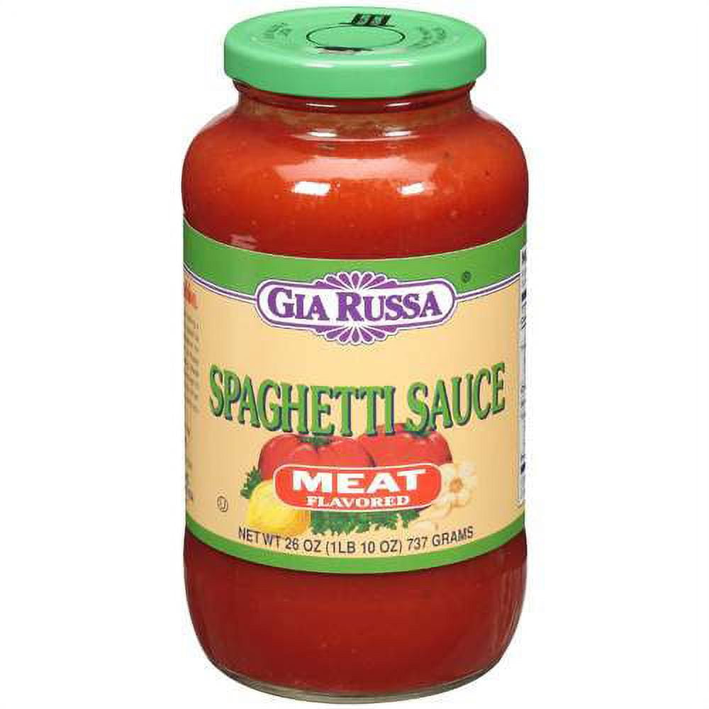 Gia Russa Spaghetti Sauce Meat Flavored, 26 oz