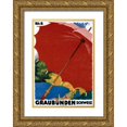 thumbnail image 1 of Giacometti, Augusto 14x18 Gold Ornate Wood Framed with Double Matting Museum Art Print Titled - Graubunden / Schweiz, 1 of 4