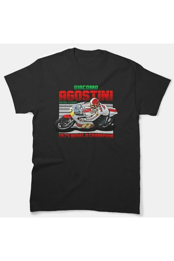 Giacomo Agostini Motogp Legend 70s retro style Classic T-Shirt