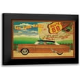 thumbnail image 1 of Giacopelli, Jason 18x13 Black Modern Framed Museum Art Print Titled - Route 66 II, 1 of 5