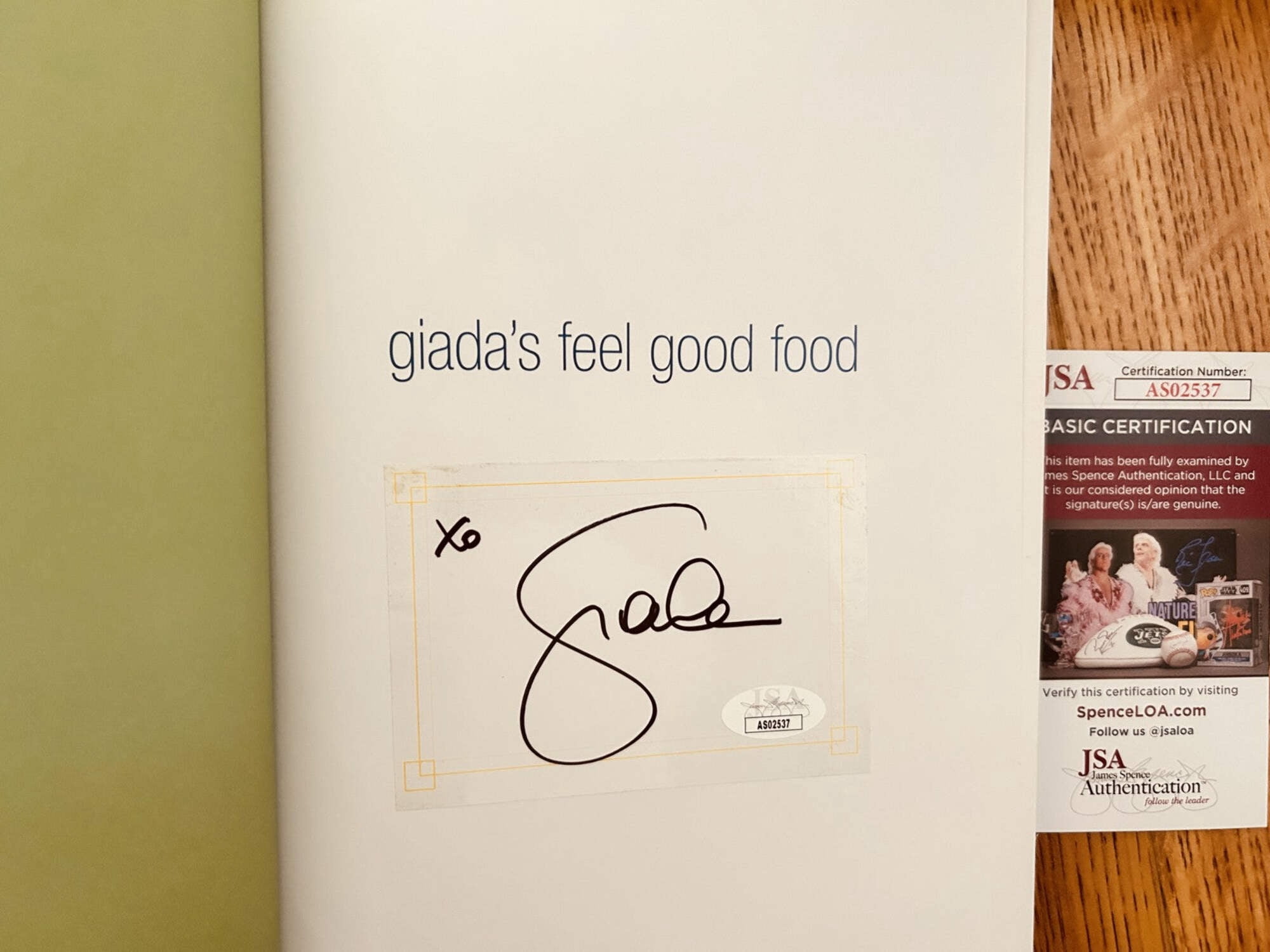Giada De Laurentiis autographed Feel Good Food hardcover cookbook JSA ...