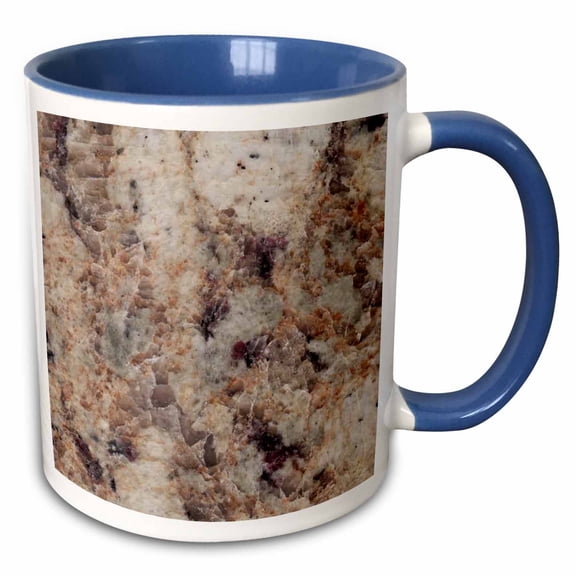 3drose, Giallo Napoleon Granite Print, 11oz Two-tone Blue Mug