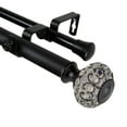 thumbnail image 1 of Elyse Double Curtain Rod 1" OD 66-120 inch - Black, 1 of 1