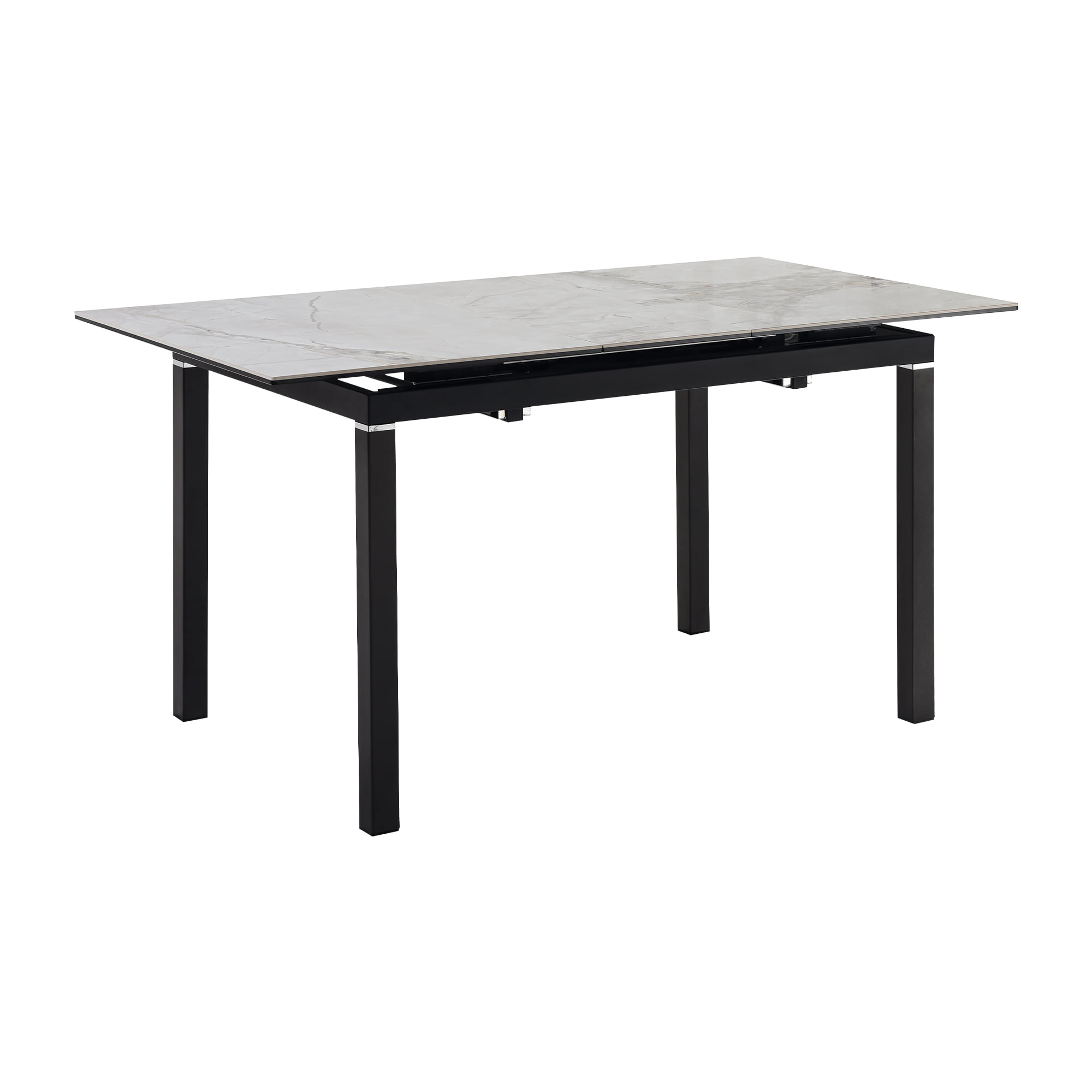 Urbino Lyon 5 Piece Dining Set with Gray Fabric Chairs