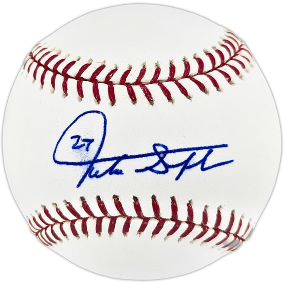 Giancarlo Stanton Autographed Official MLB Baseball New York Yankees (Smudged) Beckett BAS QR #BU87160