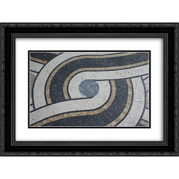 Giandomenico Facchina 2x Matted 24x20 Black Ornate Framed Art Print 'Paris Petit Palais'