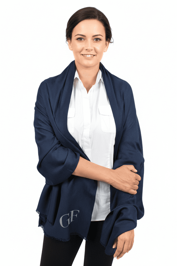 Blue Pashmina Scarf for Womens