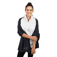 thumbnail image 1 of Gianfranco Ferre Navy Blue Pashmina Scarf for Womens, 1 of 5