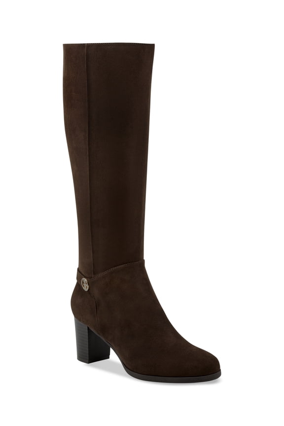 Adonnys Memory Foam Dress Boot Chocolate Micro 7M