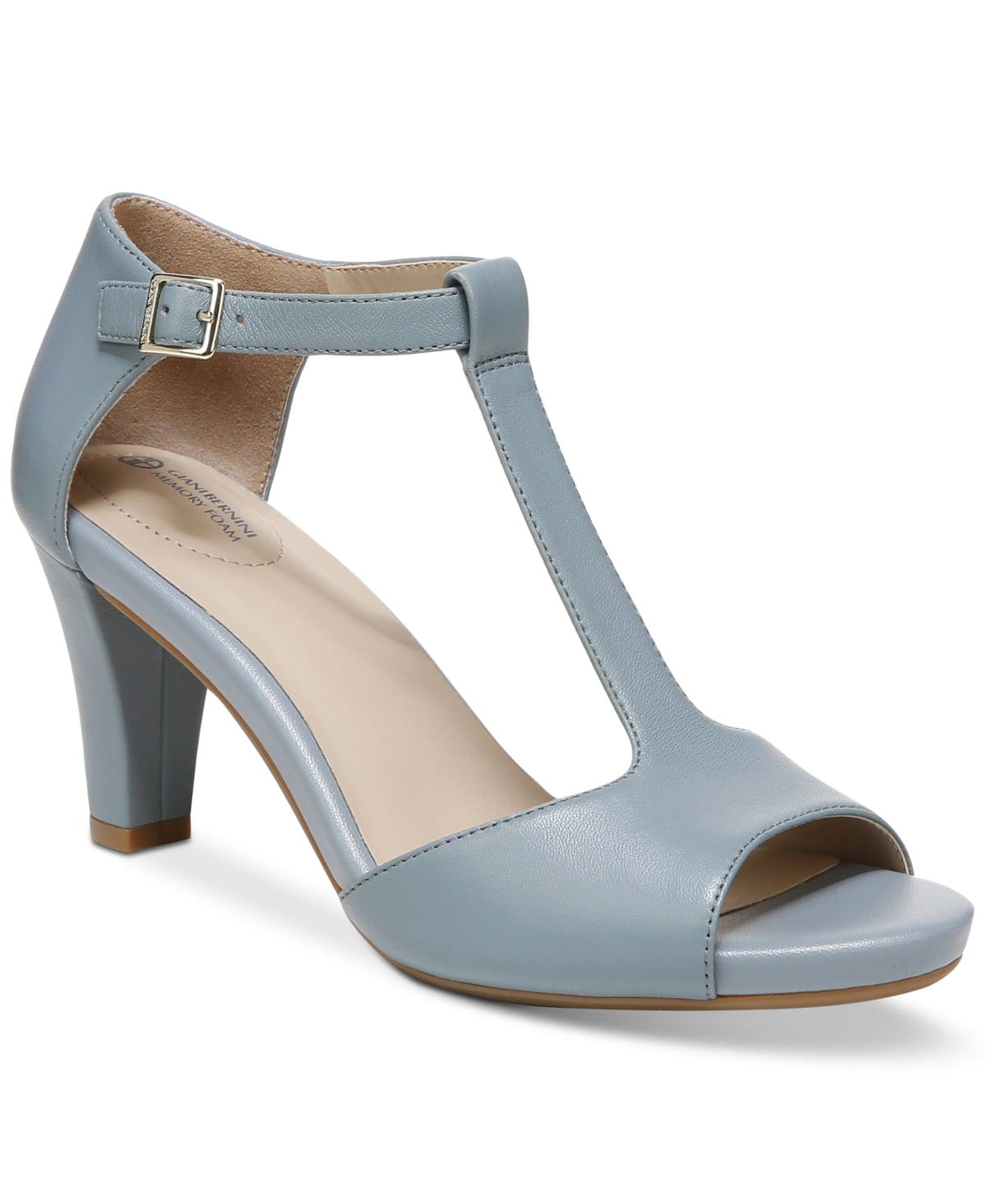 Giani Bernini Claraa Dress Sandals Light Blue Leather 7.5M