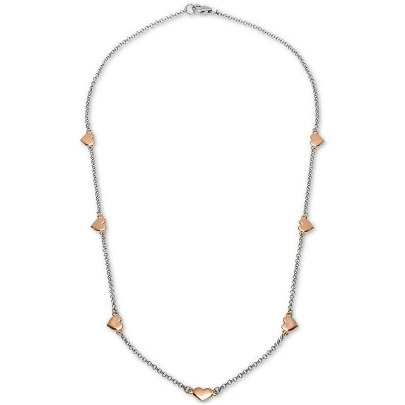 Giani Bernini Heart 18″ Chain Necklace (Pink)