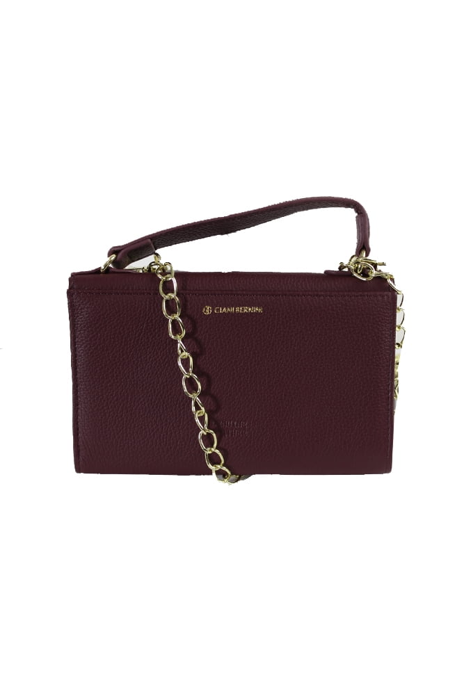 GIANI BERNINI Oxblood Softy Leather Smartphone Wallet OS