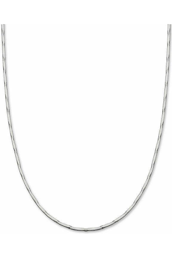 Snake Link 20" Chain Necklace in Sterling Silver