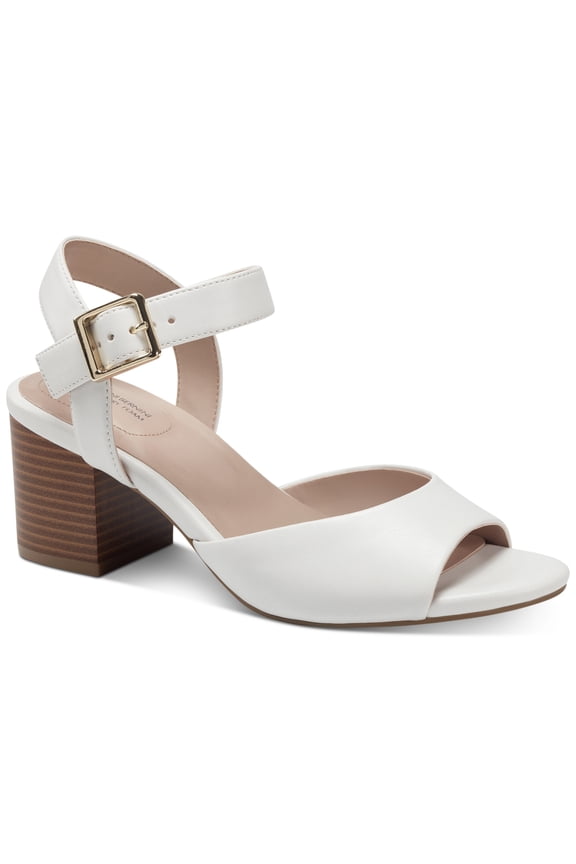 Townsonn Peep-Toe Pumps White 10M