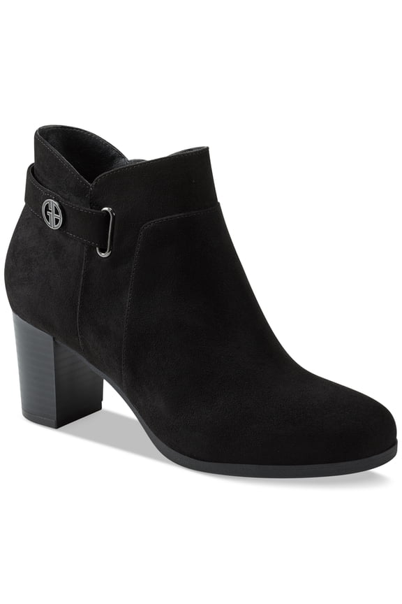 Womens Artemyss Memory Foam Booties Black Micro Size 8.5W