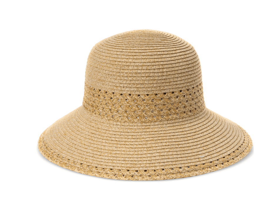 Giani Bernini Women's Open Inset Band Straw Cloche Hat - Natural