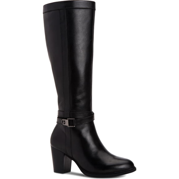 Giani Bernini Womens Rozario Leather Almond Toe Knee High Fashion Boots