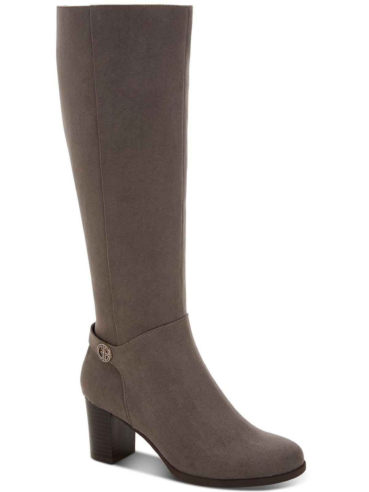 Giani Bernini Womens Adonnys Leather Tall Knee-High Boots - Walmart.com