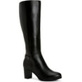 thumbnail image 1 of Giani Bernini Womens Adonnys Leather Zipper Knee-High Boots, 1 of 1