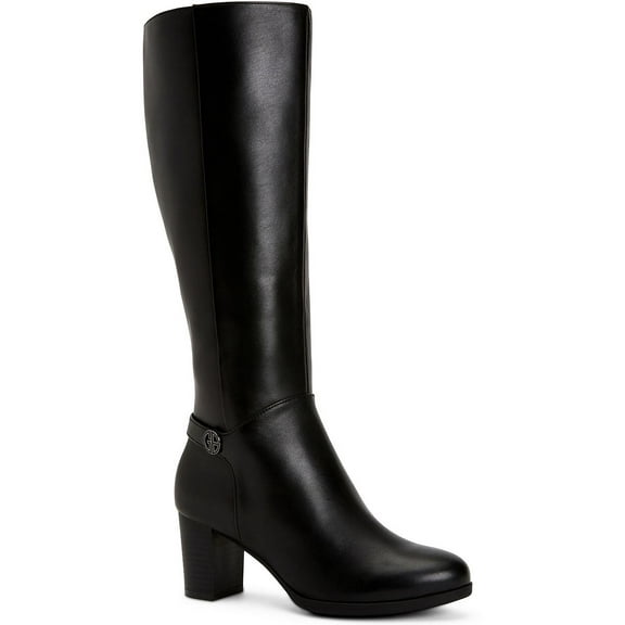 Giani Bernini Womens Adonnys Leather Zipper Knee-High Boots