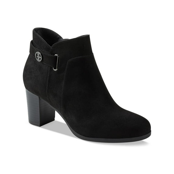 Giani Bernini Womens Artemyss Booties Faux Suede Block Heel Booties