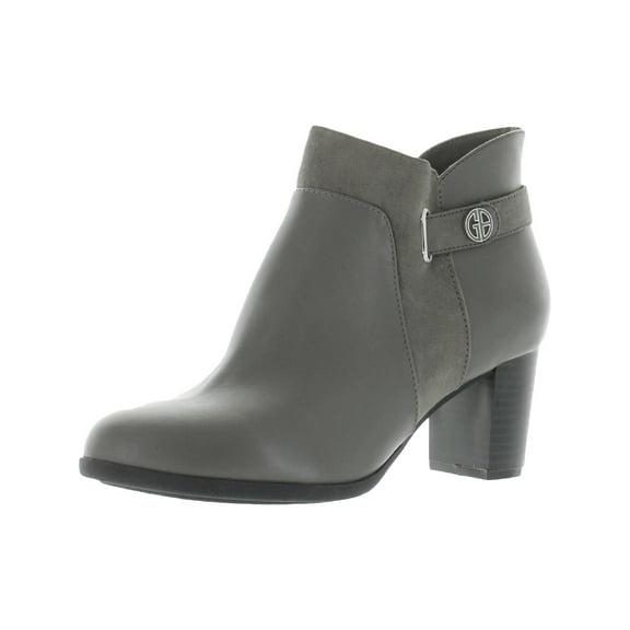 Giani Bernini Womens Artemyss Microsuede Heels Ankle Boots