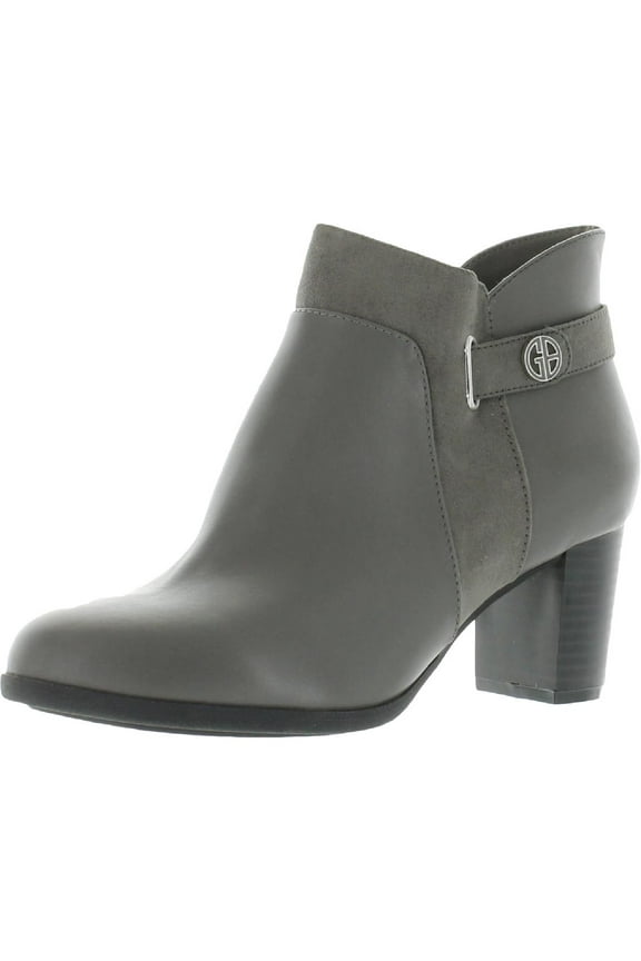 Womens Artemyss Microsuede Heels Ankle Boots