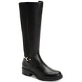 thumbnail image 1 of Giani Bernini Womens Barnibee Leather Riding Knee-High Boots, 1 of 3