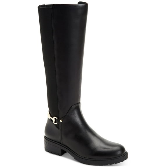 Giani Bernini Womens Barnibee Leather Riding Knee-High Boots