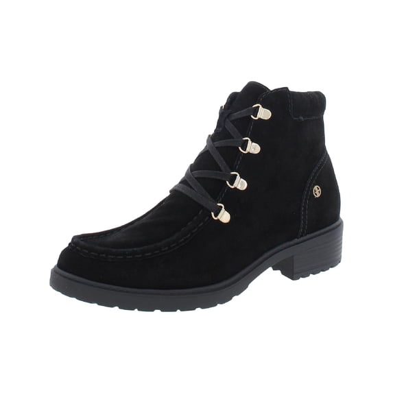 Giani Bernini Womens Bertey Suede Lace-Up Booties