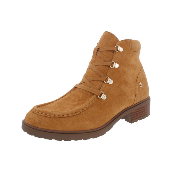 Giani Bernini Womens Bertey Suede Lace-Up Booties